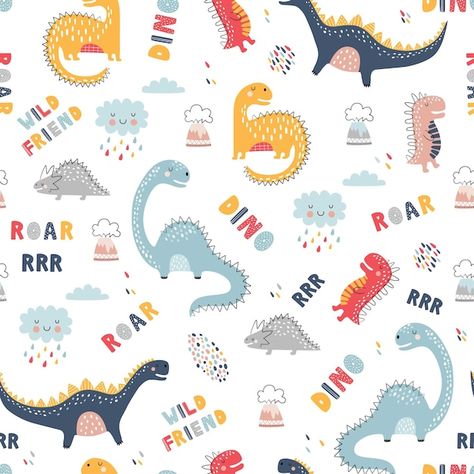 Nursery Blackout Curtains, Aztec Wallpaper, Nursery Patterns, Muslin Wraps, Karakter Disney, Dino Birthday, Dinosaur Pattern, Kids Nursery, Kids Fabric