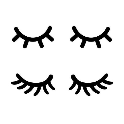 Sleepy Closed Eyes Eyelashes SVG Cuttable Designs Cuttable Designs, Cartoon Eyes Drawing, Cartoon Eyes, Closed Eyes, Cute Eyes, Eye Drawing, Baby Sweaters, Free Svg, 2nd Birthday