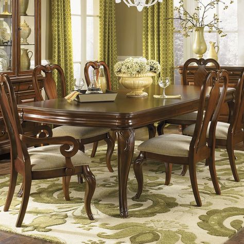 Evolution Dining Table Legacy Classic | Furniture Cart Classic Dining Room Furniture, Dining Furniture Makeover, Rustic Dining Furniture, Classic Dining Room, Traditional Dining Rooms, Set Meja Makan, Dining Room Style, Traditional Dining Room, Table Mirror