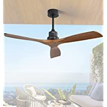 Check this out! Ceiling Fan No Light, Wooden Ceiling Fans, Wood Ceiling Fans, Living Room Farmhouse, Farmhouse Patio, Farmhouse Ceiling Fan, Contemporary Fan, 52 Inch Ceiling Fan, Ceiling Fans Without Lights