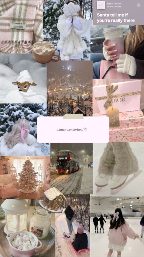 pink christmas 🎀🎄🧸❄️🐇 #wallpaper #christmas #inspo #pink #aesthetic #coquette #cleangirl #dollete #pinkchristmas Pink Christmas Wallpaper, Winter Snow Aesthetic, Pink Aesthetic Coquette, Moodboard Wallpaper, Snow Aesthetic, Wallpaper Christmas, Christmas Pink, Wallpaper Collage, Christmas Inspo