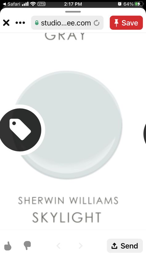 Sherwin Williams Skylight, Skylight Sherwin Williams, Skylight Paint Color, Sherwin Williams Paint Neutral, Crib Ideas, Sherwin Williams Gray, Neutral Paint Colors, Master Bath Remodel, Sherwin Williams Paint Colors