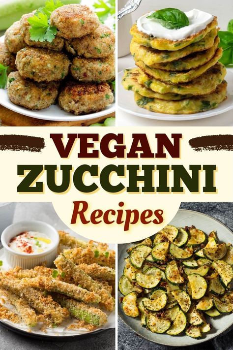 Try these vegan zucchini recipes for healthy dinners everyone will adore. From soup to casserole to tacos, zucchini makes for healthy plant-based meals. Vegan Zucchini Recipes, Resep Vegan, Vegan Zucchini Bread, Vegan Ricotta, Vegan Summer Recipes, Chocolate Zucchini Bread, Vegan Zucchini, Grilled Zucchini, Zucchini Recipes