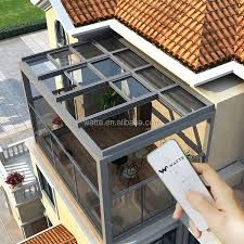 Glass Roof Patio, Interior Skylight, Skylight Interior, Retractable Glass Roof, Skylight Covering, Roof Patio, Balcony Roof, Roof Skylight, Window Canopy