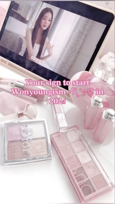 Wonyoungism 2024🎀🎀 How To Do Wonyoungism, Wonyoungism Skincare Products, Wonyoungism Routine List, How To Start Wonyoungism, Wonyoungism Skincare, Skincare Routine And Products, Beren Core, Retinal Serum, Wonyoungism Motivation