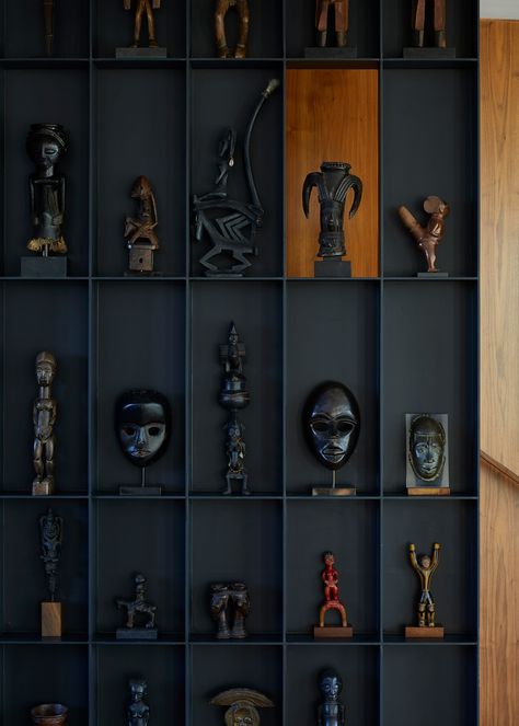 Alison Brooks, African Interior Design, House On The Hill, African House, African Inspired Decor, African Interior, African Sculptures, African Home Decor, African Decor