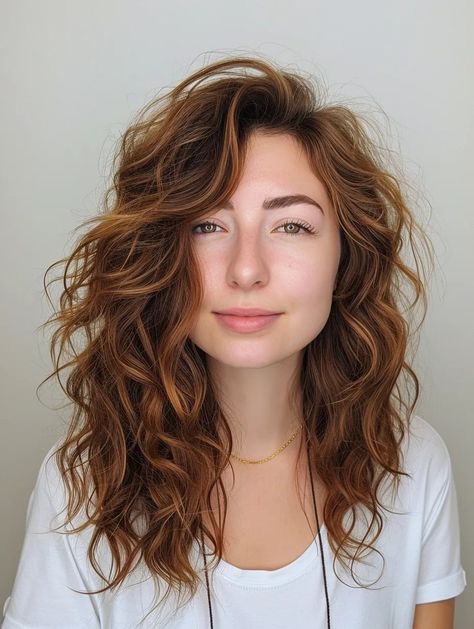 Natural Waves Haircut, Thick Wavy Haircuts, 40 Year Old Women, Wavy Mid Length Hair, Shoulder Length Wavy Hair, Wavy Layered Hair, Medium Length Wavy Hair, Natural Curly Hair Cuts, Thick Wavy Hair