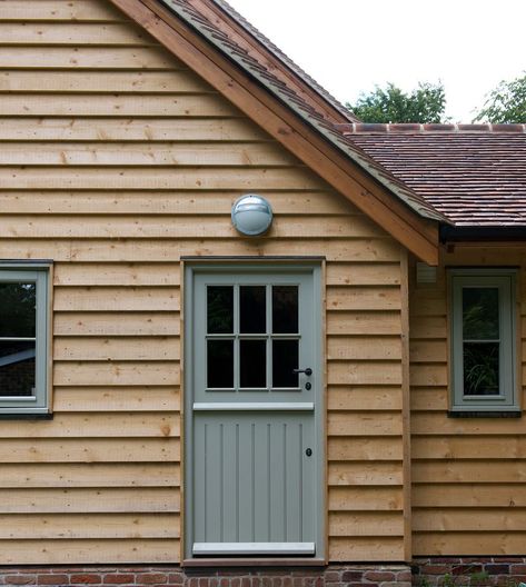 Border Oak Gallery | Border Oak Wooden Cladding Exterior, Wood Cladding Exterior, Oak Cladding, Cottage Extension, Border Oak, Porch Window, Oak Frame House, Larch Cladding, Wooden Cladding