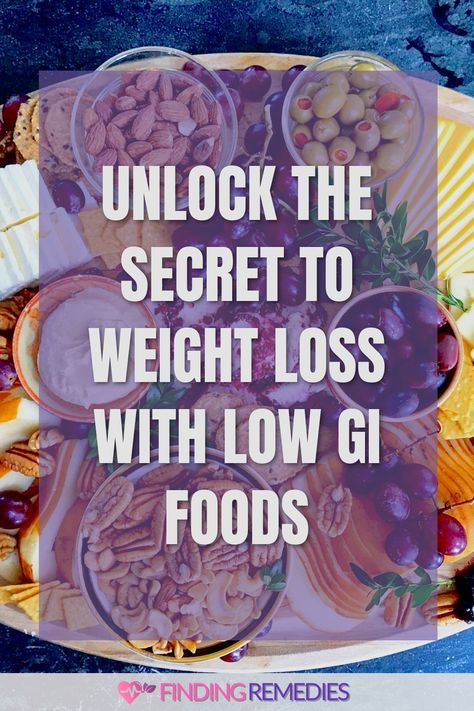 🥗🤔 Wondering how to manage your weight and improve your health? Discover the benefits of a Low Glycemic Index (GI) diet! Find out which foods to include and exclude to make the most of this healthy eating plan. #LowGlycemicIndex #HealthyEating #WeightManagement #FindingRemedies 🍎🥦🍇🍓 Diet For Gi Issues, Low Glycemic Index Diet, Glycemic Index Diet, Low Glycemic Foods List, Gi Foods, Low Gi Diet, Gi Diet, Low Glycemic Index Foods, Low Gi Foods