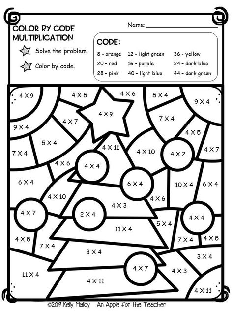 Christmas Multiplication Worksheets, Addition Color By Number, Christmas Multiplication, Holiday Math Worksheets, Christmas Color By Number, Christmas Math Worksheets, Christmas Math Activities, Math Coloring Worksheets, Math Pages