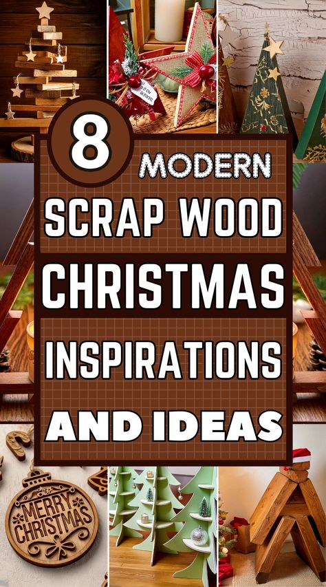 Scrap Cedar Wood Diy Projects, Christmas Scrap Wood Crafts, Rustic Christmas Crafts Diy, What To Do With Scrap Wood, Pallet Christmas Projects, Wood Christmas Ideas, Easy Wooden Projects, Scrap Wood Christmas Projects, Easy Primitive Crafts