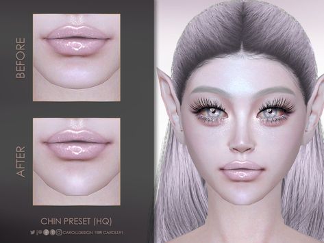 Pointy Chin, Sims Face, Cc Folder, Makeup Cc, Sims 4 Cc Makeup, Sims 4 Cc Skin, Sims 4 Cc Folder, Sims 4 Characters, Sims4 Cc