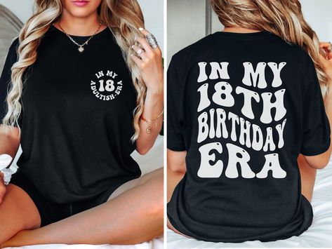 18th Birthday Comfort Colors Shirt, 18th Birthday Shirt,18th Bday Gift for Her, 18 Bday Party, Turning 18 Shirt, Adult-ish Shirt,18th Tee Awesome Shirt Designs, 18th Bday, Bday Gift, Sweet Shirt, Comfort Colors Shirt, Dye Shirt, 18th Birthday, Birthday Shirt, Bday Party