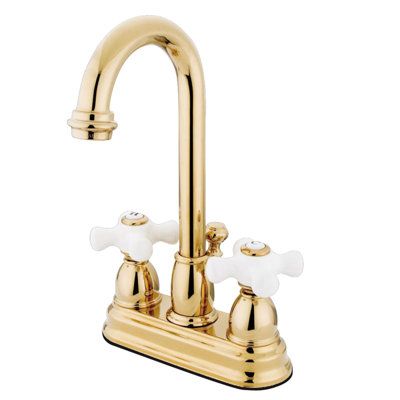 Antique brass bathroom faucet