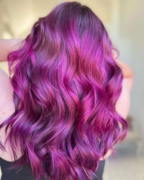 Wild Orchid Hair Color, Pravana Wild Orchid, Orchid Hair Color, Pravana Vivids, Magenta Hair, Vivid Hair Color, Hair Brained, Wild Orchid, Artistic Hair