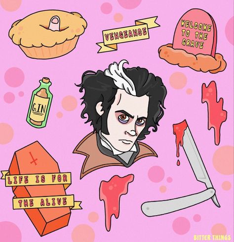 Sweeny Todd Tattoos, Heathers Tattoo, Sweeney Todd Tattoo, Tattoo Puntillismo, Flash Sheet, Tattoo Flash Sheet, Sweeney Todd, Leg Sleeve, Monster Mash