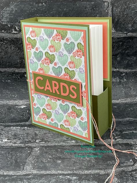 Card Holder Greeting Card Holder Diy, Greeting Card Holder, Card Holder Diy, Homemade Greeting Cards, Diy Holder, Book Style, Gift For A Friend, Card Storage, Some Cards