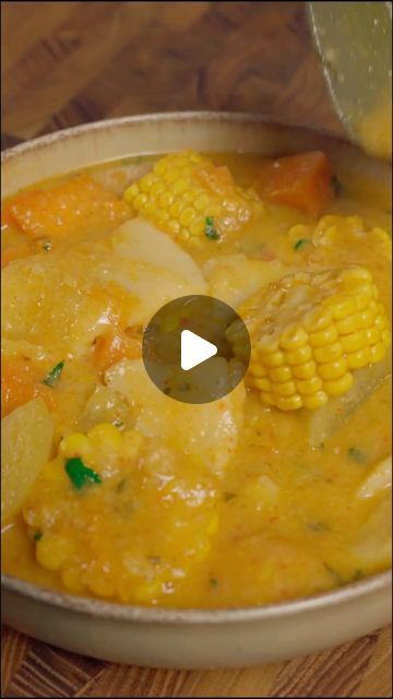 Riaz on Instagram: "Vegan Corn Soup with coconut flour and cornmeal dumplings inspired by roadside stops and Saturday limin sessions in Trinidad 🇹🇹 full recipe in East Winds" Trinidadian Corn Soup, Trini Corn Soup, Corn Soup Recipes Trinidad, Trinidad Corn Soup, Trini Corn Soup Recipe, Trinidad Corn Soup Recipe, Corn Soup Creamy, Cornmeal Recipes, Corn Soup Recipes