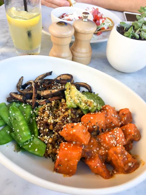 Ancient Grains bowl by A Lady Goes West Ancient Grains Bowl True Food, True Foods Ancient Grains Bowl Recipe, Ancient Grains Bowl, True Food Kitchen Recipes, Grain Bowl Recipe, Glazed Sweet Potatoes, True Food Kitchen, Healthy Fitness Meals, True Food