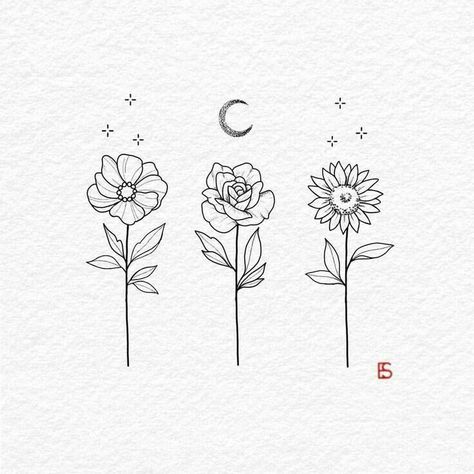 Sunflower Tattoo Simple, Sunflower Drawing, Instagram Edit, Sunflower Tattoos, Tatuaje A Color, Cute Tiny Tattoos, Cute Small Tattoos, Line Art Tattoos, Sunflower Tattoo Design