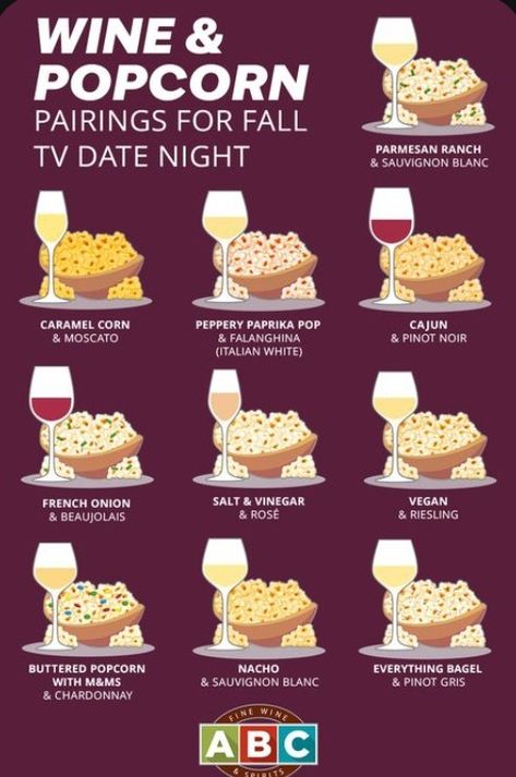 Jiffy Pop, Arcane Oc, Fall Movie, Chick Flick, Champagne Drinks, Movie Night Snacks, Fall Tv, Caramel Corn, Wine Food Pairing