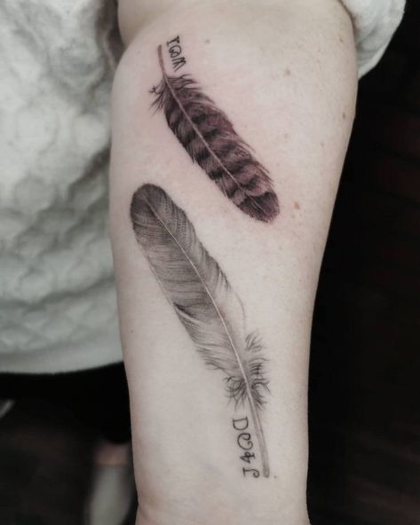 Hawk Feather Tattoo, Red Tail Hawk Feathers, Owl Feather Tattoos, Feather Tattoo Ideas, Phoenix Feather Tattoos, Eagle Feather Tattoos, Hawk Feather, Red Tail Hawk, White Hawk