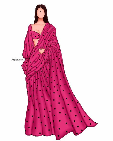 Croquis Fashion Illustration With Dress, Saree Illustration Digital, Fashion Art Painting Dresses, Indian Fashion Design Sketches, Illustration Dress Sketches, Saree Illustration Fashion Sketch, Fashion Illustration Sketches Dresses Design Inspirational, Indian Fashion Illustration Sketches, Fashion Illustration Sketches Dresses Outfit