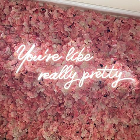 You're Like Really Pretty, Esthetician Room Decor, Esthetics Room, Youre Like Really Pretty, Esthetician Room, Neon Wall Signs, Lash Room, Salon Suites, Wedding Neon Sign