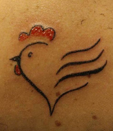 Chicken Tattoos For Women, Heart Tattoo Designs For Men, Traditional Heart Tattoo, Hen Tattoo, Traditional Heart Tattoos, Chicken Tattoo, Traditional Heart, Dog Memorial Tattoos, Chicken Heart