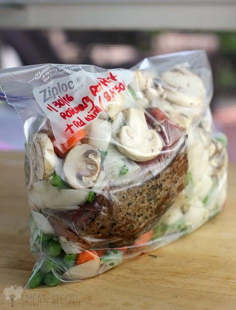 Roast Freezer Meal, Easiest Dinner, Jar Salad, Crockpot Meal, Crock Pot Freezer, Breakfast Meals, Paleo Crockpot, Mason Jar Salad, Freezer Breakfast