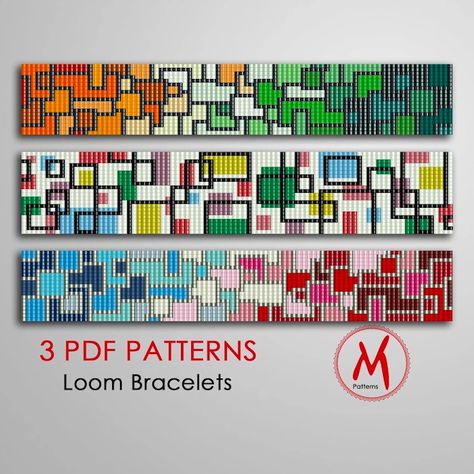 Bead Art Patterns, Colour Numbers, Free Jewellery Making Tutorials, Loom Craft, Cute Friendship Bracelets, Bead Loom Designs, Bracelet Miyuki, Bead Loom Pattern, Loom Bracelet Patterns