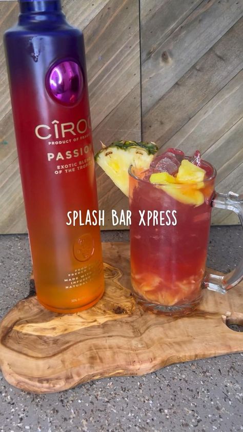 Cute Liquor Drinks, Ciroc Mixed Drinks Recipes, Passion Ciroc Recipes, Passion Ciroc Drinks, Ciroc Passion Drink Recipes, Cute Drinks Alcohol Girls Night, Ciroc Mixed Drinks, Good Mixed Alcoholic Drinks, Ciroc Passion