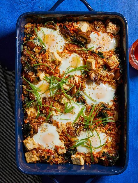 RU326123 Bibimbap Recipe, Healthy Casserole Recipes, Quinoa Recipe, Low Cholesterol Recipes, Healthy Casseroles, Low Cholesterol, Classic Dishes, An Egg, Mediterranean Diet