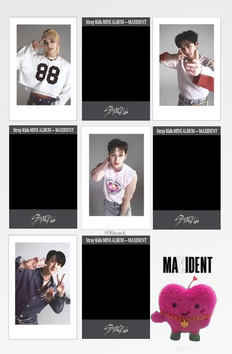 Wiosok photocard Kpop Photocard Template Printable, Stray Kids Pc, Kpop Printables, Stray Kids Maxident, Kpop Photocards, Kpop Diy, Kpop Photocard, Lomo Card, Printables Freebies