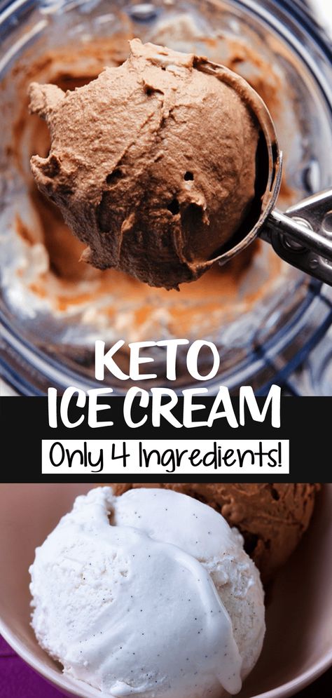 Keto Ice Cream (The Best Sugar Free Keto Dessert Recipe) Easy Keto Ice Cream, No Sugar Ice Cream, Keto Ice Cream Recipe, Keto Ice Cream Recipes, Low Carb Ice Cream Recipe, Coconut Ice Cream Recipes, Sugar Free Ice Cream, Ice Cream Recipes Machine, Chocolate Ice Cream Recipe