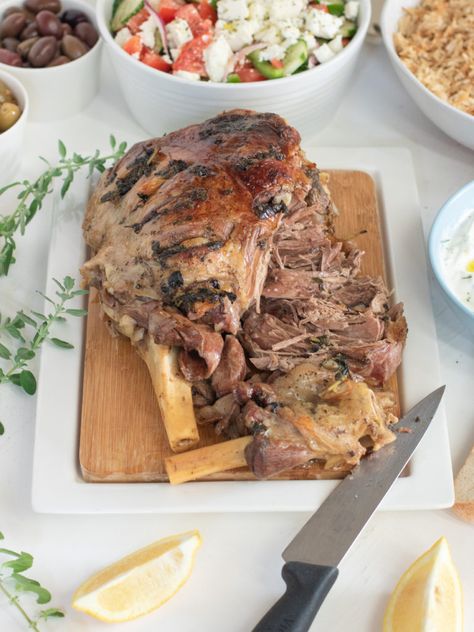 Roasted Lamb Leg, Slow Roasted Lamb, Slow Roast Lamb, Roasted Lamb, Lamb Leg, Lamb Shoulder, Slow Cooked Lamb, Leg Of Lamb, Mint Sauce