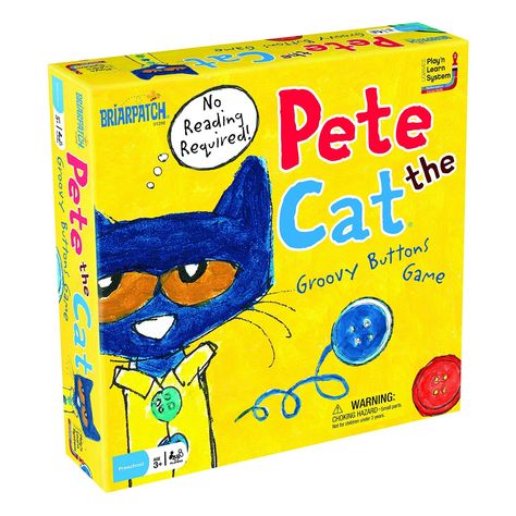 a1k8baevsjl-_sl1500_ Pete The Cat Groovy Buttons, Pete The Cat Games, Pete The Cat Buttons, Cat Games, Preschool Board Games, Preschool Boards, Pete The Cats, Kids Book Series, Flannel Board