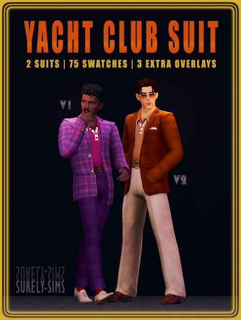 Vintage Male Outfits, Male Sims, Sims 4 Male Clothes, The Sims 4 Packs, Sims 4 Mm Cc, Tumblr Sims 4, Free Sims, Sweater Polo, Sims 4 Dresses