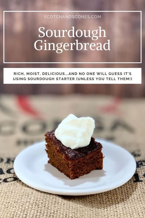 Sourdough Discard Gingerbread, Sourdough Gingerbread Cake, Sourdough Gingerbread Loaf, Sourdough Gingerbread, Sourdough Discard Cake Recipes, Sourdough Cake Recipes, Rich Cake, Sourdough Starter Discard Recipe, Sourdough Starter Recipe