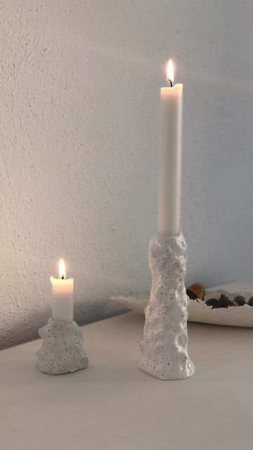 DIY | Creative Interior & Home decor ideas | Art | Nell on Instagram: "Easy candle holders in Wabi-Sabi look ✨🕯 follow me for more DIY ideas Happy Sunday 😘 #diy #diyhomedecor #wabisabistyle #wabisabidecor #wabisabidesign #kerzenleuchterdonnerstag" Wabi Sabi Design, Wabi Sabi Decor, Creative Interior, Easy Candles, Wabi Sabi Style, Interior Home Decor, Interior Home, Diy Creative, Happy Sunday