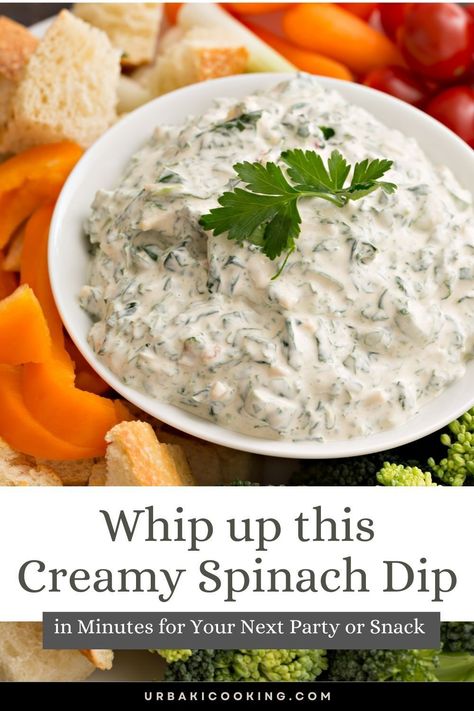 Spinach Dips, Bacon Cream Cheese Dip, Easy Dips To Make, Easy Spinach Dip, Spinach Dip Easy, Creamy Spinach Dip, Spinach Dip Recipe, Easy Dips, Cream Cheese Dips