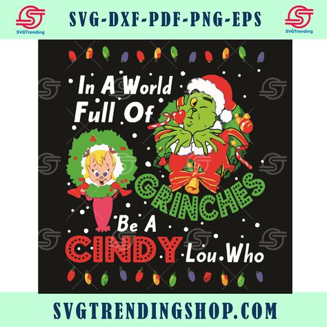 Cindy Lou Who Svg, Christmas Light Svg, Grinch Christmas Svg, Dr. Seuss, Grinch Christmas Party, Grinch Ornaments, Grinch Christmas Decorations, Cindy Lou Who, Silhouette Diy