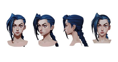 Arcane Face, Arcane Concept Art, Arcane Art Style, Arcane Style, 3d Templates, 2d Concept Art, Arcane Art, Comic Tutorial, Character Model Sheet