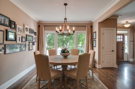 Dining Room At Front Door, Dinning Room By Front Door, Dining Room Doors To Outside, Entryway Dining Room Front Entry, Front Dining Room Ideas, Dining Room By Front Door Entryway, Front Door Dining Room Entrance, Front Door Into Dining Room, Front Door Opens To Dining Room