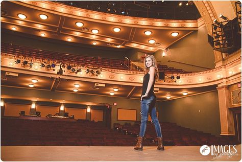 Such a cool senior portrait shot of this thespian on stage! Images by Jennifer Grand Rapids Senior Photographer Awesome Senior Pictures Thespian Senior Pictures, Senior Pictures On Stage, Theater Photos, Sr Pictures, Senior Things, Drama Stage, Creative Senior Pictures, Theatre Pictures, Unique Senior Pictures