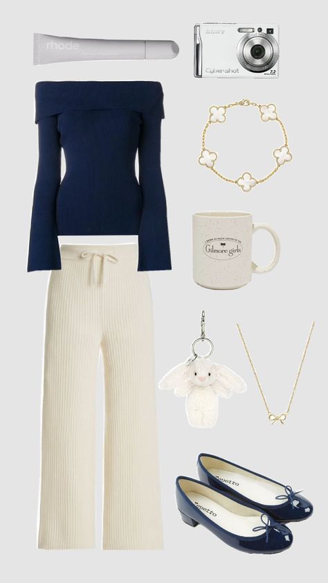 navy outfit !! #outfitinspo#navy#cream#white#outfit#fyp Navy Blue And Cream Outfit, Navy And Cream Outfit, Navy Blue And White Outfits, Navy And White Outfit, White Denim Outfit, Blue And White Outfits, Cream Outfit, Cream Outfits, Big Sister Little Sister