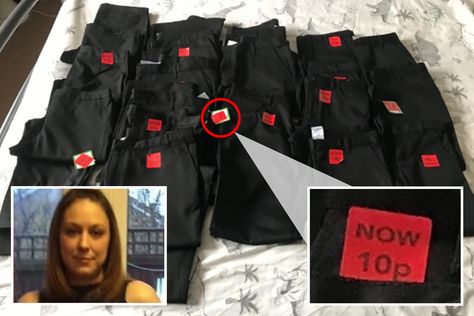 Mum-of-three stunned after buying 22 pairs of Asda school uniform trousers for just 10p each Uniform Trousers, School Trousers, Plus Fours, Bbq Essentials, Perfect Storm, Sister In Law, The Bar, Trousers, Bar