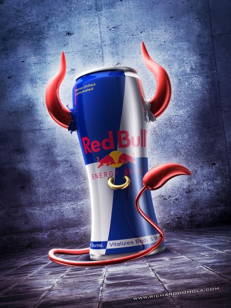 ArtStation - Red Bull, Richard Homola Red Bull Logo Design, Red Bull Drawing, Bully Aesthetic, Red Bull Aesthetic, Red Bull Art, Red Bull Design, Red Bull Drinks, Bull Logo, Energy Drink