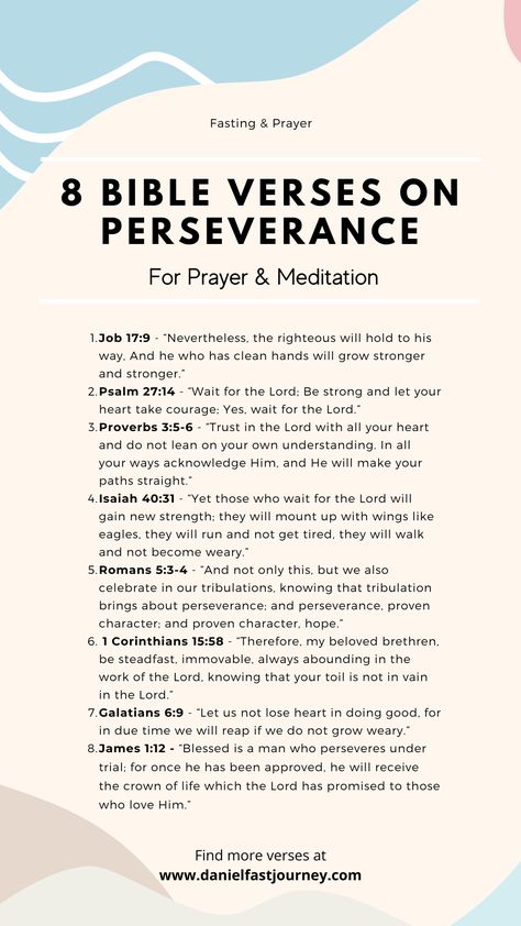 Bible Verses Perseverance Fasting Bible Reading Plan, Fasting Bible Verses, Fasting Scriptures, Bible Verses About Perseverance, Fasting And Prayer, Fasting Prayer, Psalm 27:14, Fervent Prayer, Fast And Pray