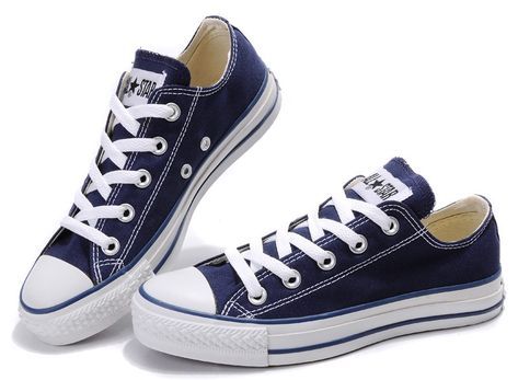 Converse | ALLSTAR CONVERSE DARK BLUE LOW TOP Dark Blue Converse, Allstar Converse, Low Top Converse, Blue Converse, Plaid Shirts, Bella Swan, The Twilight Saga, Twilight Saga, Her Style